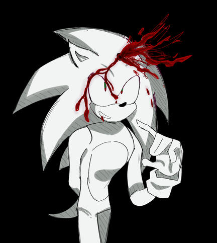 Sonic gets shot in the head loll